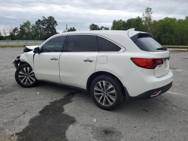 5FRYD4H4XEB033486 - 2014 ACURA MDX TECHNOLOGY WHITE photo 2