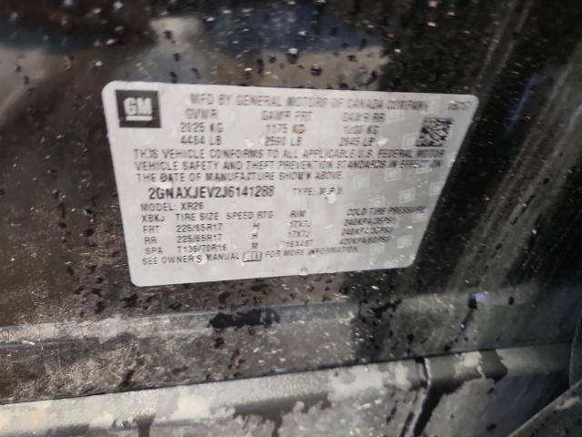 2GNAXJEV2J6141288 - 2018 CHEVROLET EQUINOX LT 黑色 照片 13