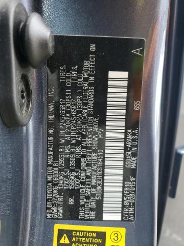 5TDBK3EH1CS164510 - 2012 TOYOTA HIGHLANDER BASE أزرق صورة 13