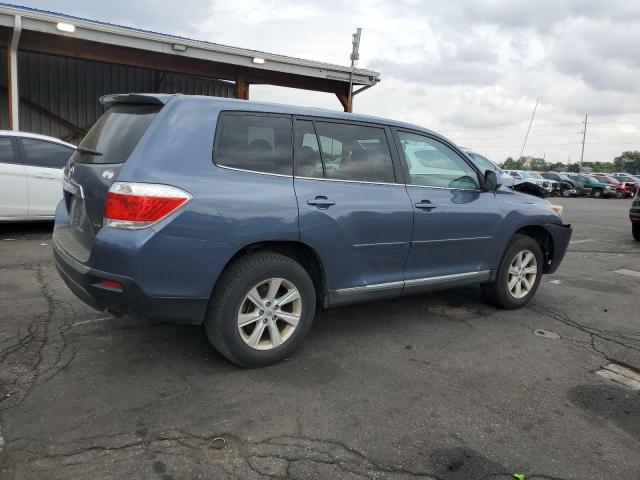 5TDBK3EH1CS164510 - 2012 TOYOTA HIGHLANDER BASE أزرق صورة 3