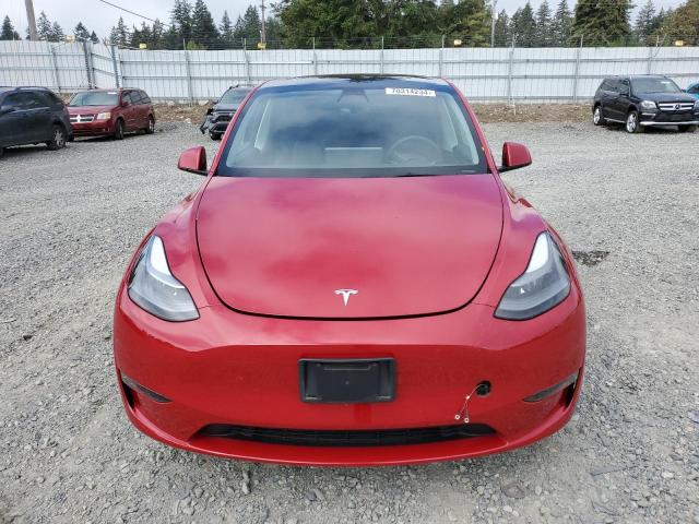 7SAYGDEF2PF643399 - 2023 TESLA MODEL Y RED photo 5