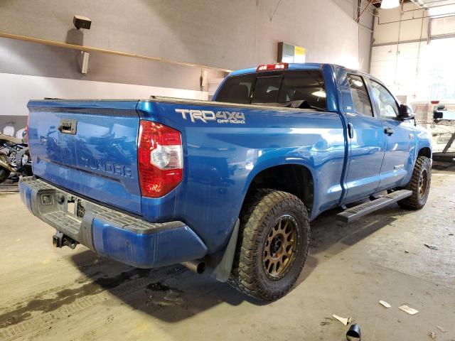 5TFUY5F12GX571708 - 2016 TOYOTA TUNDRA DOUBLE CAB SR/SR5 BLUE photo 3