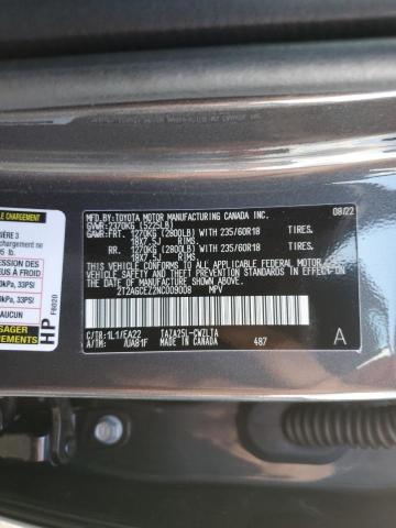 2T2AGCEZ2NC009008 - 2022 LEXUS NX 350 GRAY photo 13