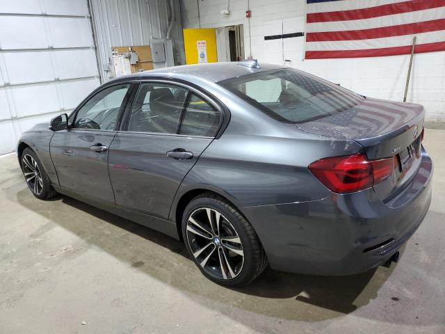 WBA8D9G58JNU67388 - 2018 BMW 330 XI GRAY photo 2