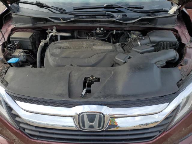 5FNRL6H50JB040793 - 2018 HONDA ODYSSEY EX BURGUNDY photo 12