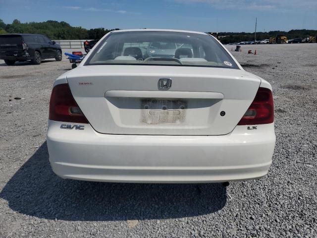 1HGEM225X1L052137 - 2001 HONDA CIVIC LX თეთრი ფოტო 6