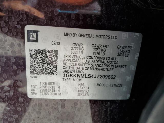 1GKKNMLS4JZ209662 - 2018 GMC ACADIA SLT-1 ბურგუნდია ფოტო 14