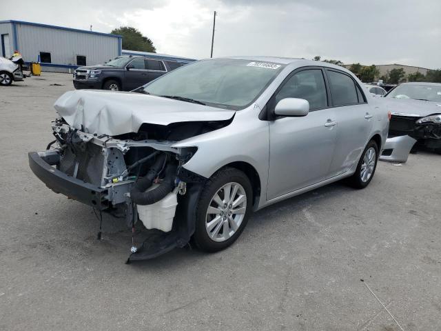 1NXBU40E09Z058482 - 2009 TOYOTA CORROLLA BASE SILVER photo 1