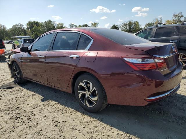 1HGCR2F33GA022760 - 2016 HONDA ACCORD LX BURGUNDY photo 2