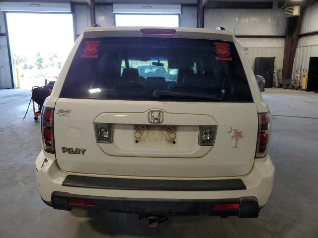 5FNYF28476B047377 - 2006 HONDA PILOT EX WHITE photo 6