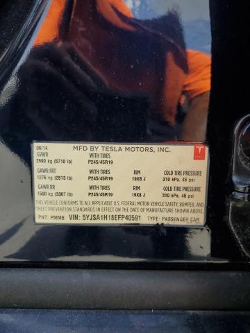 5YJSA1H18EFP40591 - 2014 TESLA MODEL S 蓝色 照片 13