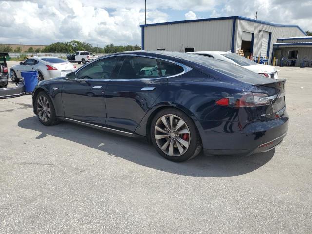 5YJSA1H18EFP40591 - 2014 TESLA MODEL S 蓝色 照片 2