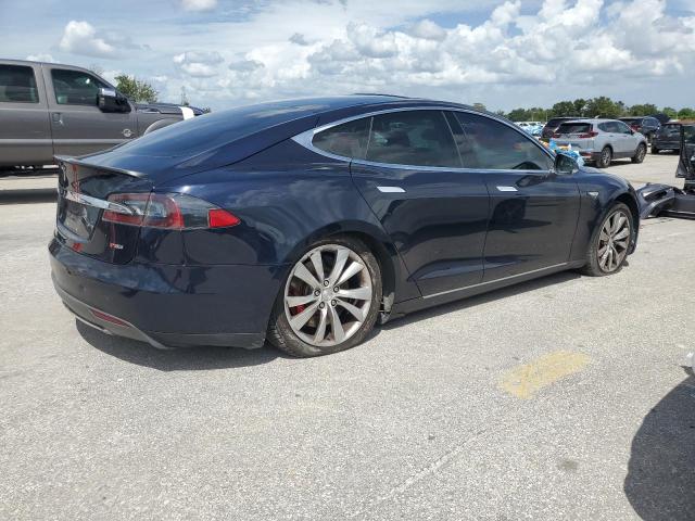5YJSA1H18EFP40591 - 2014 TESLA MODEL S 蓝色 照片 3