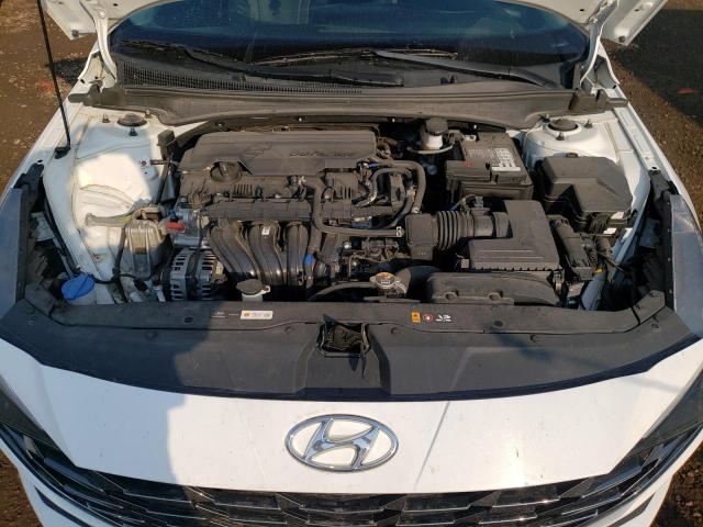 KMHLN4AG0MU123308 - 2021 HYUNDAI ELANTRA SEL WHITE photo 11