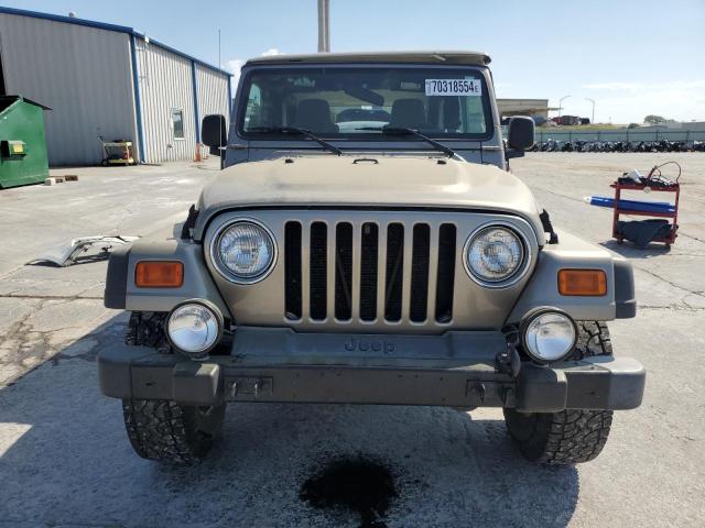 1J4FA39S24P725488 - 2004 JEEP WRANGLER X TAN photo 5