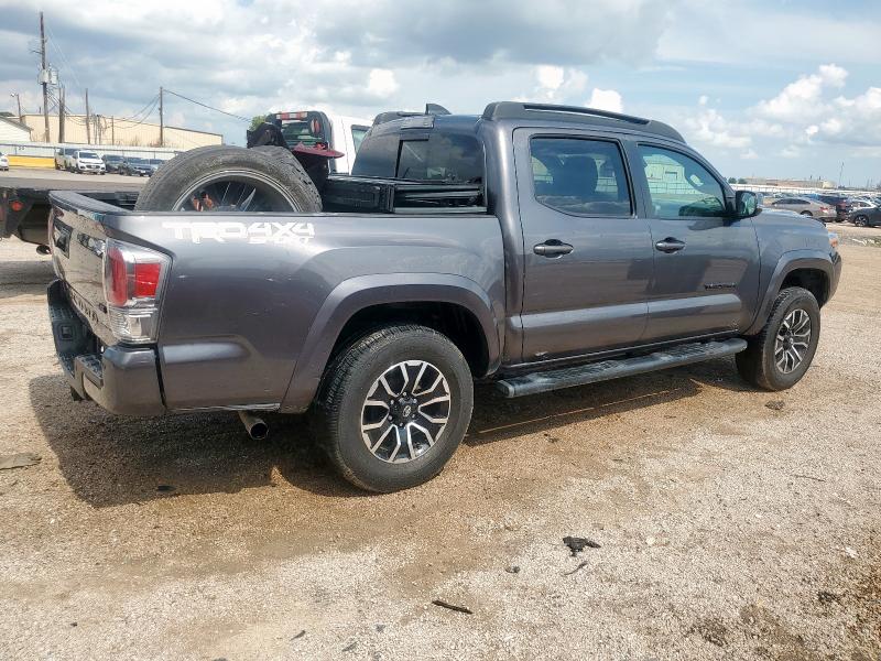 3TYCZ5AN4MT030152 - 2021 TOYOTA TACOMA DOUBLE CAB GRAY photo 3