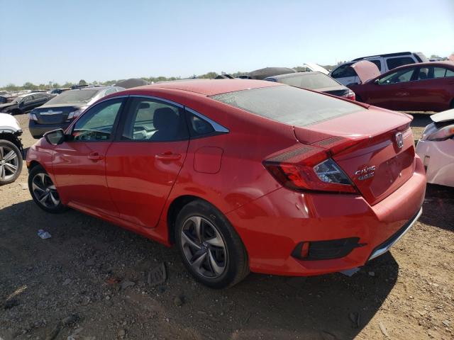 2HGFC2F65KH551016 - 2019 HONDA CIVIC LX RED photo 2