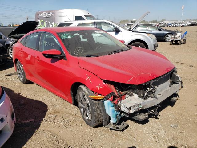 2HGFC2F65KH551016 - 2019 HONDA CIVIC LX RED photo 4