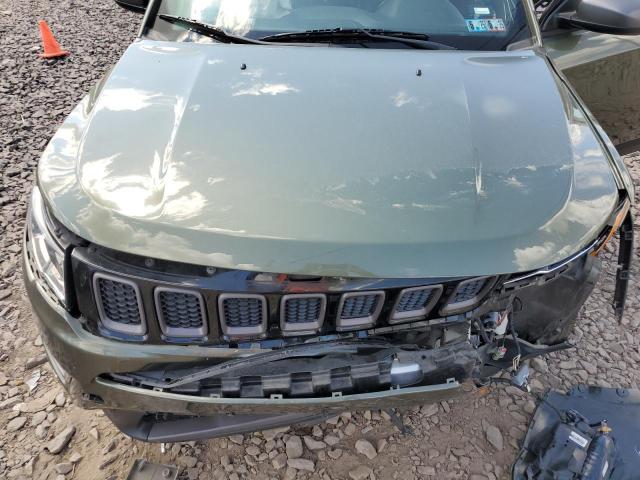 3C4NJDEB7MT595183 - 2021 JEEP COMPASS 80TH EDITION GREEN photo 12