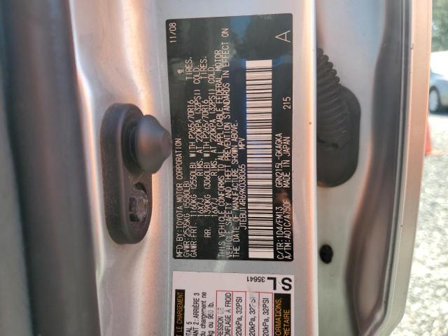 JTEBU14R69K038065 - 2009 TOYOTA 4RUNNER SR5 SILVER photo 13