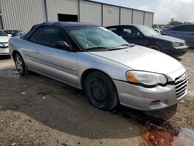 1C3EL45X95N677136 - 2005 CHRYSLER SEBRING SILVER photo 4