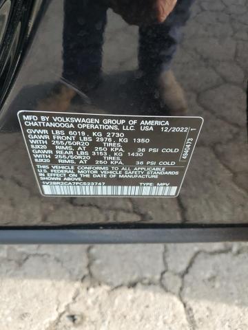 1V2BR2CA7PC523747 - 2023 VOLKSWAGEN ATLAS SEL 黑色 照片 14