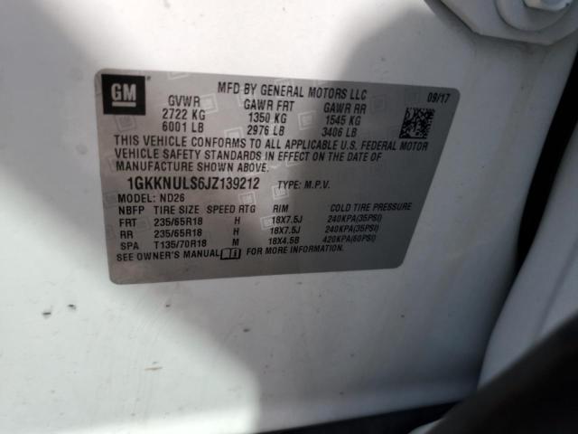 1GKKNULS6JZ139212 - 2018 GMC ACADIA SLT-1 Ağ foto 13