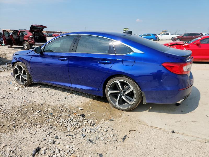 1HGCV1F34NA079987 - 2022 HONDA ACCORD SPORT BLUE photo 2