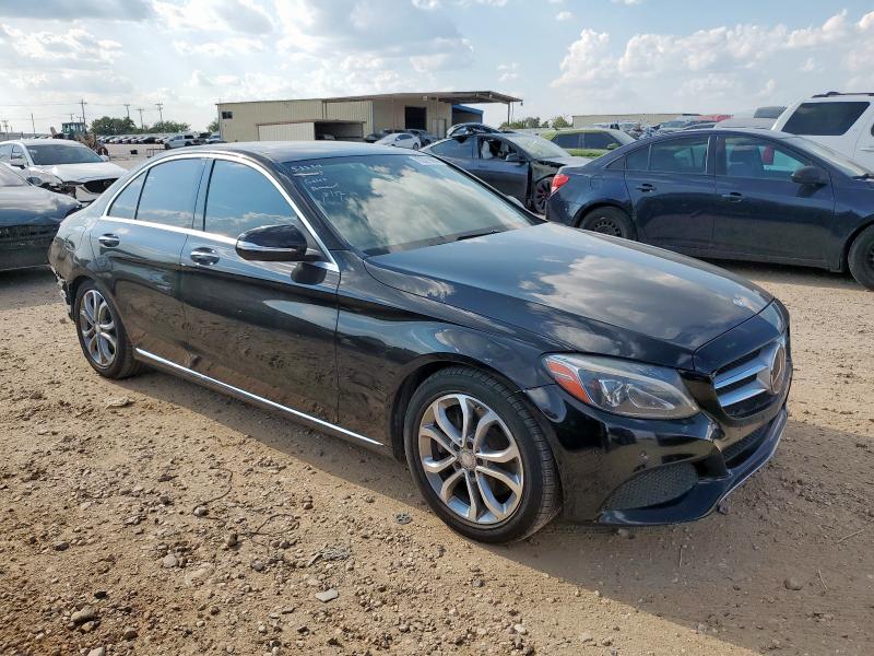 55SWF4KB1FU052504 - 2015 MERCEDES-BENZ C 300 4MATIC BLACK photo 4