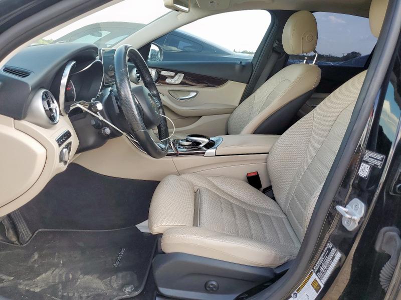 55SWF4KB1FU052504 - 2015 MERCEDES-BENZ C 300 4MATIC BLACK photo 7