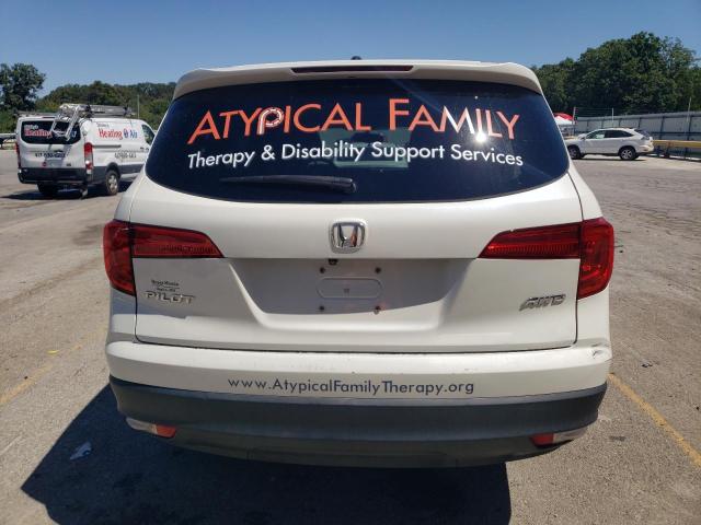 5FNYF6H5XHB097645 - 2017 HONDA PILOT EXL WHITE photo 6