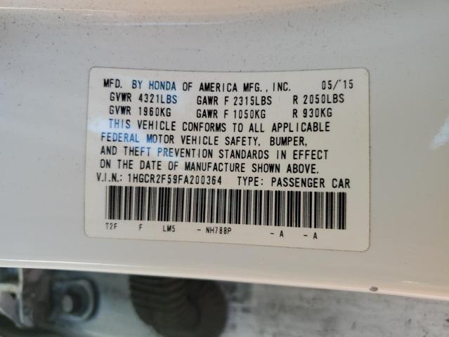 1HGCR2F59FA200364 - 2015 HONDA ACCORD SPORT 白色 照片 13