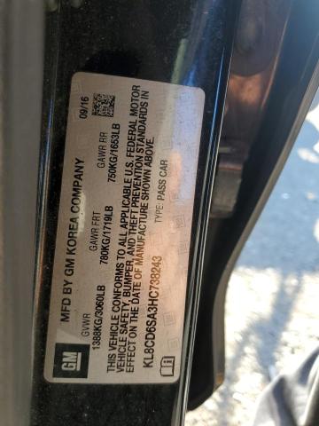 KL8CD6SA3HC738243 - 2017 CHEVROLET SPARK 1LT 黑色 照片 12