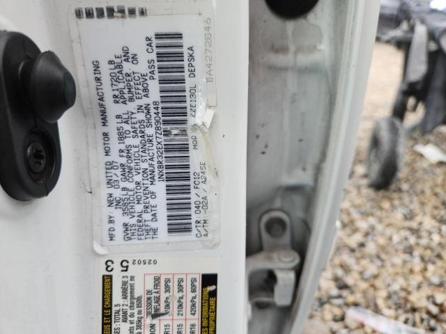 1NXBR32EX7Z890448 - 2007 TOYOTA COROLLA CE WHITE photo 12