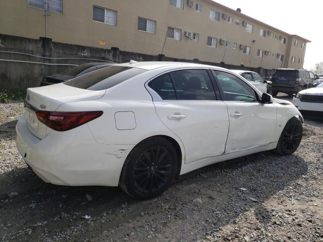 JN1EV7AP3JM591126 - 2018 INFINITI Q50 LUXE WHITE photo 3