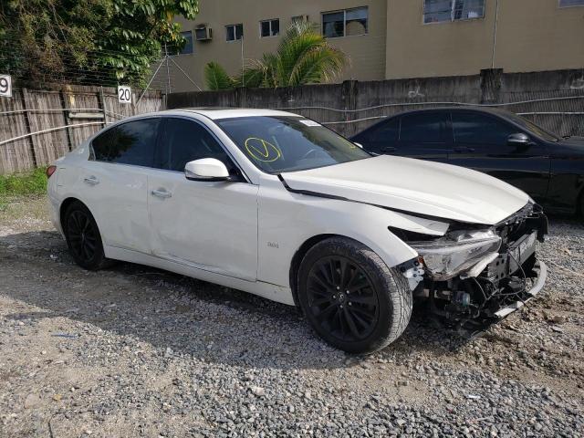 JN1EV7AP3JM591126 - 2018 INFINITI Q50 LUXE WHITE photo 4