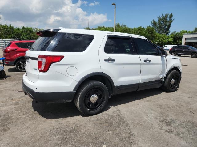 1FM5K8AR8HGD22671 - 2017 FORD EXPLORER POLICE INTERCEPTOR Biały zdjęcie 3