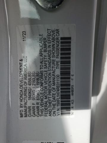 19XFL1H74RE011130 - 2024 HONDA CIVIC EXL 白色 照片 13