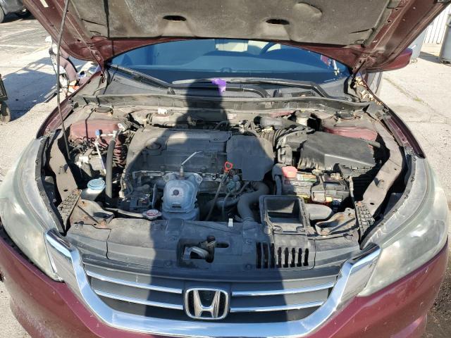 1HGCR2F39DA091688 - 2013 HONDA ACCORD LX მუქწითელი ფოტო 11