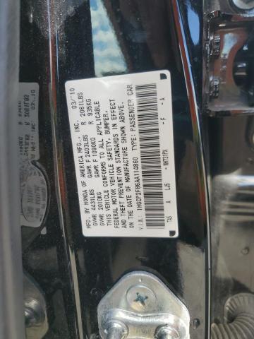 1HGCP2F86AA114860 - 2010 HONDA ACCORD EXL 黑色 照片 13