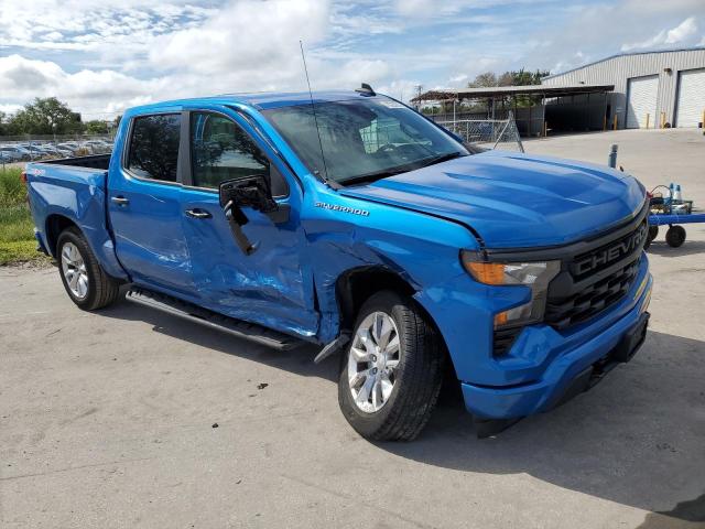 1GCPDBEK5NZ528225 - 2022 CHEVROLET SILVERADO K1500 CUSTOM BLUE photo 4