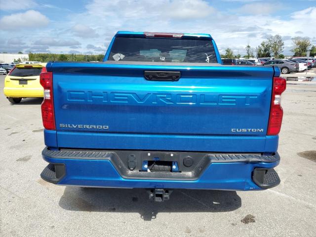 1GCPDBEK5NZ528225 - 2022 CHEVROLET SILVERADO K1500 CUSTOM BLUE photo 6