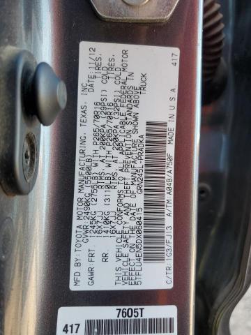 5TFLU4EN5DX060415 - 2013 TOYOTA TACOMA DOUBLE CAB Boz foto 13