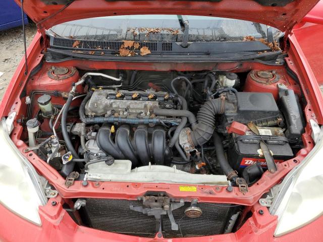 2T1KR30E48C706515 - 2008 TOYOTA COROLLA MA XR RED photo 11