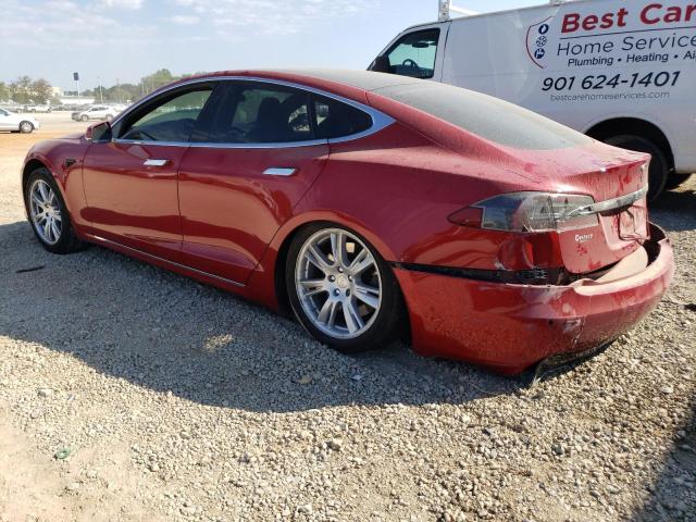 5YJSA1E22MF425717 - 2021 TESLA MODEL S Կարմիր լուսանկար 2