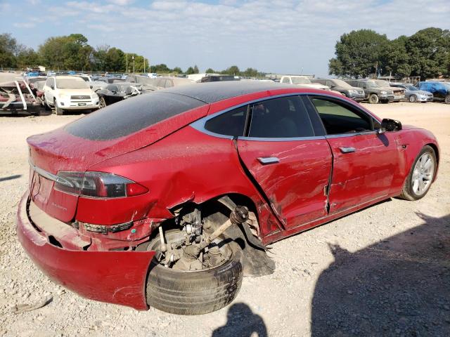 5YJSA1E22MF425717 - 2021 TESLA MODEL S Կարմիր լուսանկար 3