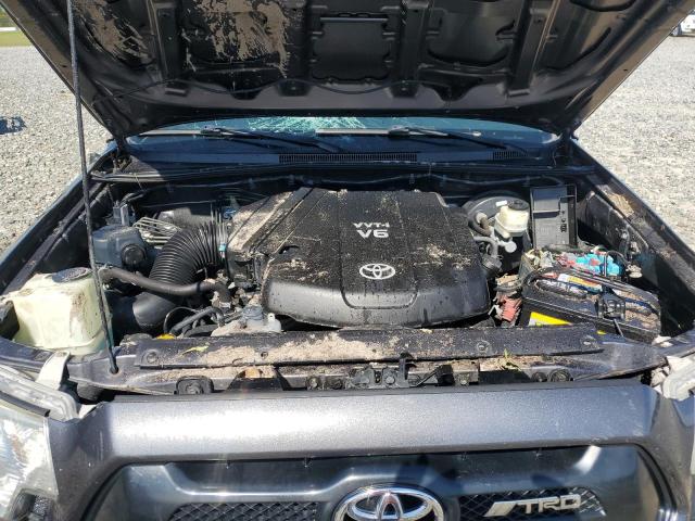5TFJU4GN5EX060713 - 2014 TOYOTA TACOMA DOUBLE CAB PRERUNNER GRAY photo 11