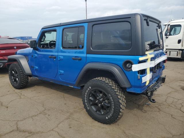 1C4HJXDG7NW188875 - 2022 JEEP WRANGLER U SPORT Blau Foto 2