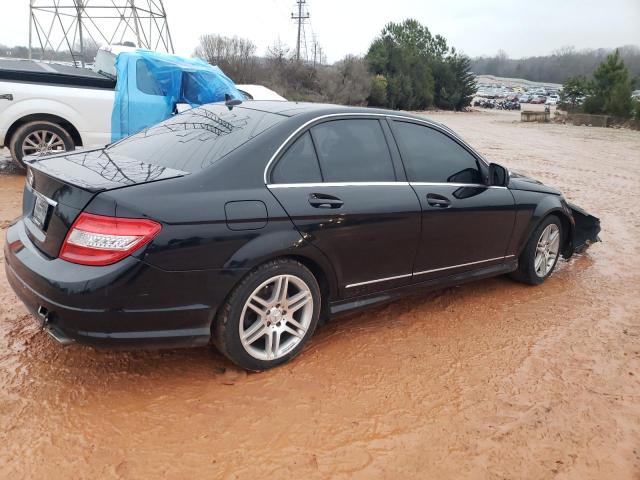 WDDGF56X98F169236 - 2008 MERCEDES-BENZ C 350 BLACK photo 3