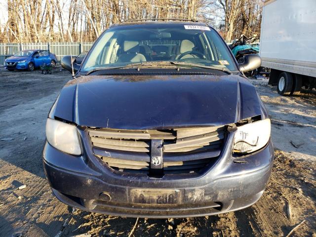 1D4GP45R16B520832 - 2006 DODGE CARAVAN SXT BLUE photo 5